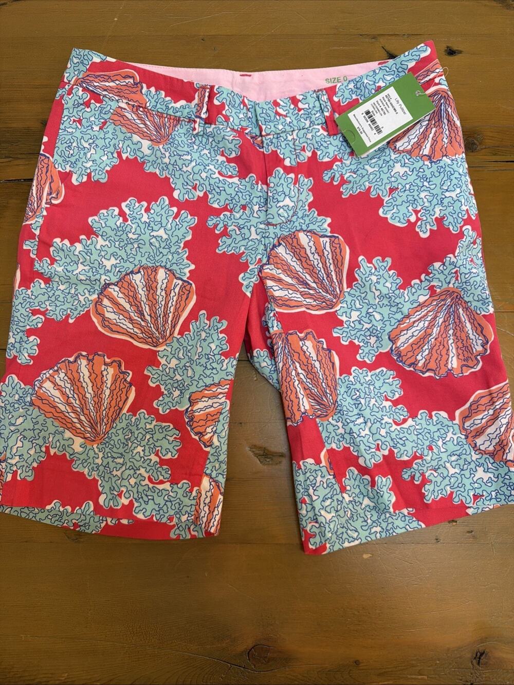NWT Lilly Pulitzer Avenue Short Watermelon Coralina Bermuda Short Womens 0